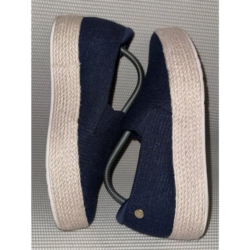 Skechers X Martha Stewart Platform Navy Blue Slip On Shoe Women’s Size 10